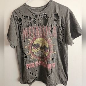 Metallica Distressed Graphic Tee Unisex Small